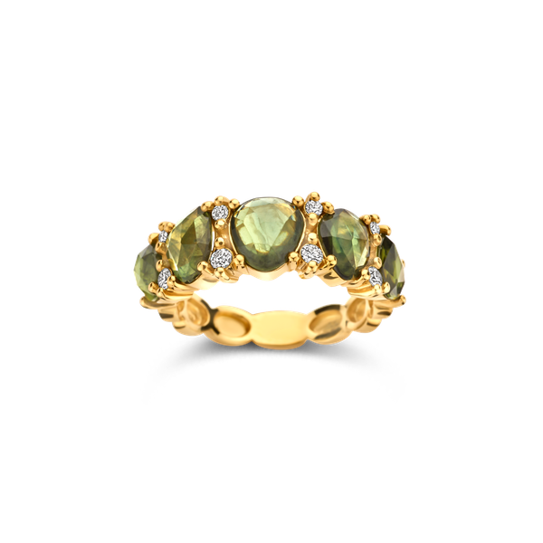 Ring · Brusi SHAPES · met saffier en diamant