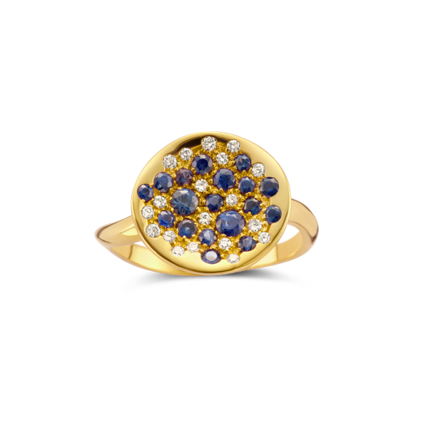 Ring · Brusi SPRING · met saffier en diamant