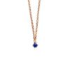 Halsketting · Burato SOLITAIRE · met blauwe saffier