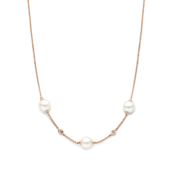 Halsketting · Vander Avort SEA AKOYA · met parel en diamant
