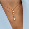 Halsketting · Nanis AZURE · met aquamarijn en diamant