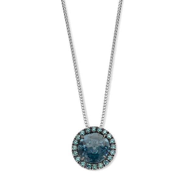 Halsketting · Vander Avort UNIQUE · met topaas en diamant