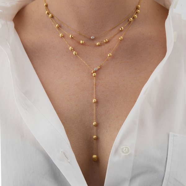 Halsketting · Nanis ELITE · met gouden parels