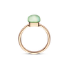 Ring small · Bigli MINI SWEETY · met citroenkwarts, groene aventurijn en parelmoer (Green Aventurine For Ever)