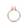 Ring small · Bigli MINI SWEETY · met rozekwarts, robijn en parelmoer (Pink Quartz Pastel)