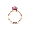 Ring small · Bigli MINI SWEETY · met amethist, robijn en parelmoer (Amethyst Blush)