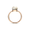 Ring small · Bigli MINI SWEETY · met rutielkwarts en onyx (Rutile In The Dark)