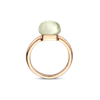 Ring · Bigli MINI SWEETY · met groene amethist en parelmoer (Fantastic Prasiolite)
