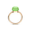 Ring · Bigli MINI SWEETY · met limoenkwarts, groene agaat en parelmoer (Green Lemon)