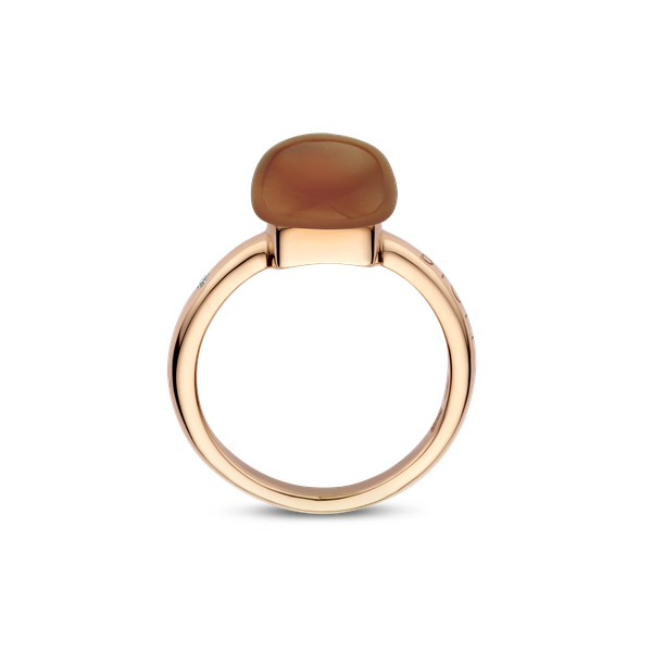 Ring · Bigli MINI SWEETY · Orange Agate Sunset