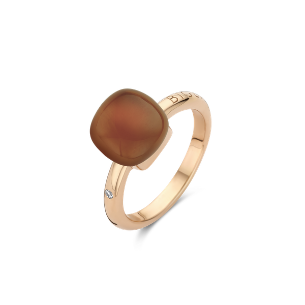 Ring · Bigli MINI SWEETY · Orange Agate Sunset