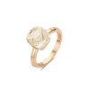 Ring · Bigli MINI SWEETY · met rutielkwarts en witte parelmoer (Quartz Rutile Moonshine)