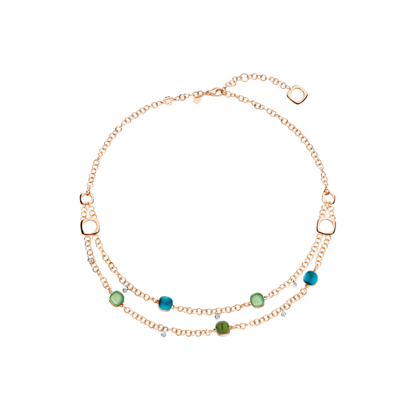 Halsketting · Bigli MINI SWEETY x ELEMENTS · met edelstenen