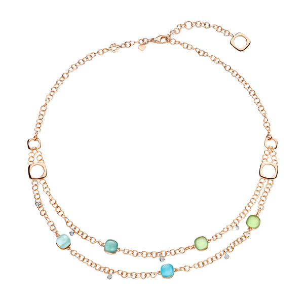 Halsketting · Bigli MINI SWEETY x ELEMENTS · met edelstenen