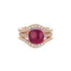 Ring · Bigli MINI SWEETY · met amethist, robijn, parelmoer en diamant (Amethyst Blush)