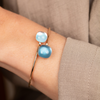 Armband · Bigli MINI SWEETY · met 'London Blue Lake' en 'Rock Crystal Blues'