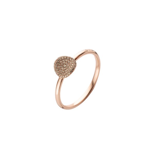 Ring · Bigli MINI WAVES · met diamant