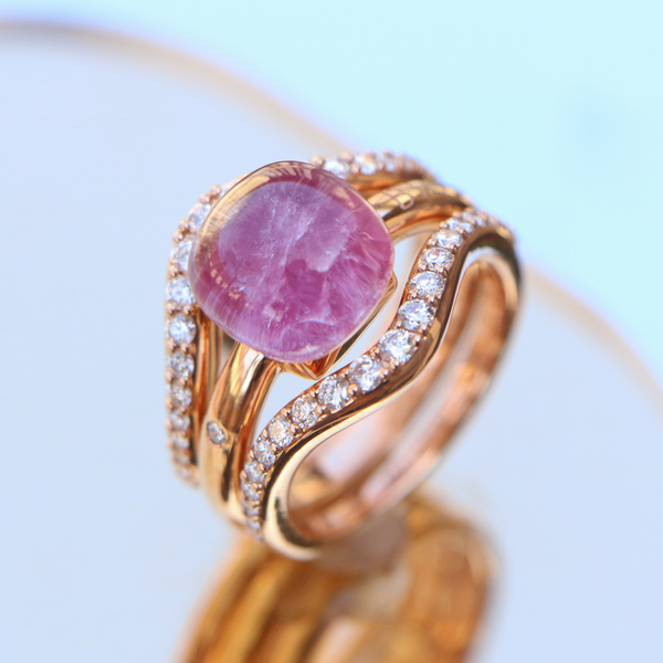 Ring Sweet Sides · Bigli MINI SWEETY · met diamant