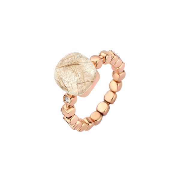 Ring FLEXI · Bigli MINI SWEETY · Quartz Rutile Moonshine