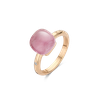 Ring · Bigli MINI SWEETY · met robijn, roze kwarts en parelmoer (Pink Quartz Pastel)