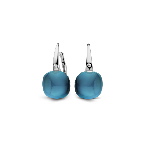 Oorbellen · Bigli MINI SWEETY · met London Blue topaas en parelmoer (London Blue Lake)