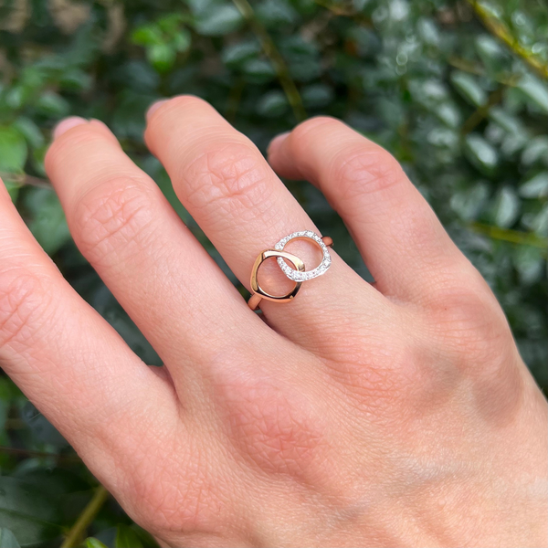 Ring · Bigli ELEMENTS · met diamant