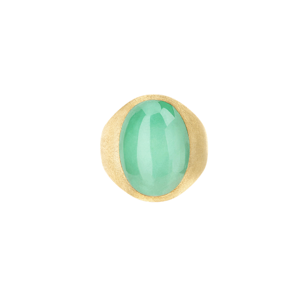Ring · Nanis MUSE · met jadeite en bergkristal (Lattementa)