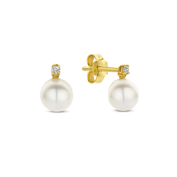 Oorbellen · Vander Avort SEA · met parel en diamant
