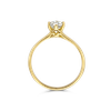 Ring entourage geel goud met 0.50ct diamant