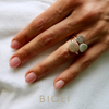 Ring · Bigli MINI WAVES · met diamant