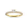 Ring solitaire geel goud met 0.48ct diamant