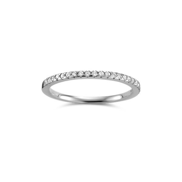 Ring alliance wit goud met 0.20ct diamant