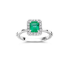 Ring entourage · Vander Avort · met smaragd en diamant