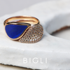 Ring · Bigli MINI LEAVES · met lapis