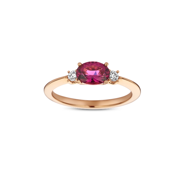Ring · Vander Avort COLOURFUL · met toermalijn en diamant