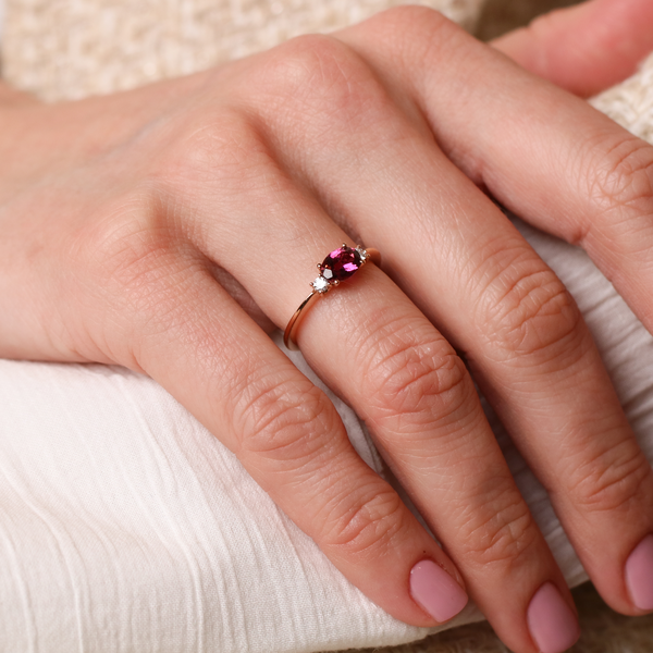 Ring · Vander Avort COLOURFUL · met toermalijn en diamant