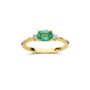 Ring · Vander Avort COLOURFUL · met smaragd en diamant