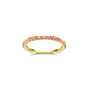 Ring alliance geel goud met 0.39ct saffier