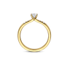 Ring solitaire geel goud met 0.36ct diamant