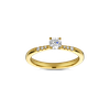 Ring solitaire geel goud met 0.36ct diamant