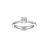 Ring solitaire platina met 0.50ct diamant