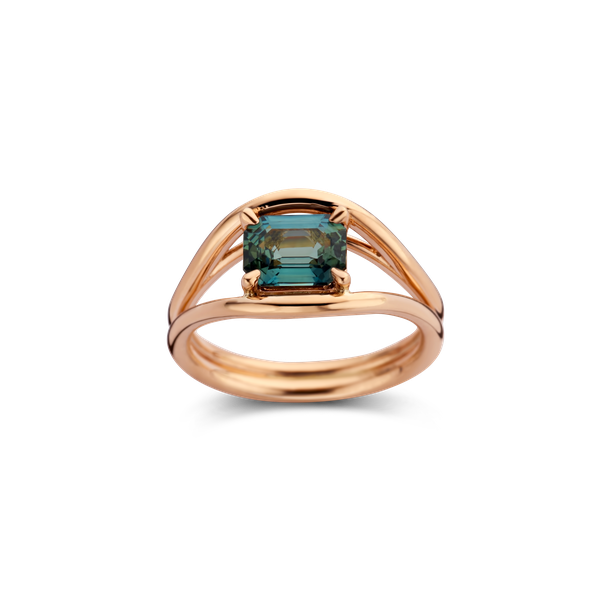 Ring · Vander Avort UNIQUE · met saffier tanzanite
