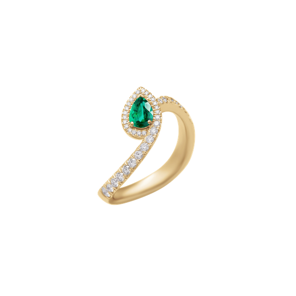 Ring · Vander Avort ICON · met smaragd en diamant