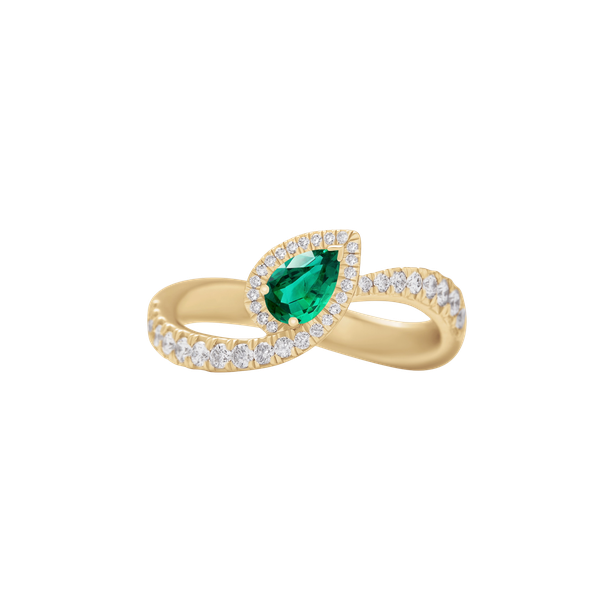 Ring · Vander Avort ICON · met smaragd en diamant