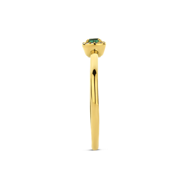 Ring · Vander Avort COLOURFUL · met smaragd en diamant