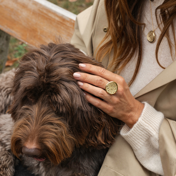 Ring · Vander Avort LACE · met gouden draad