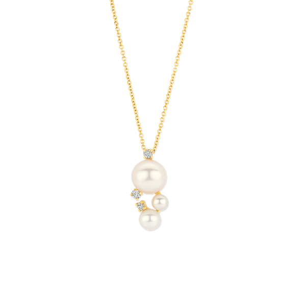 Halsketting · Vander Avort SEA · met parel en diamant