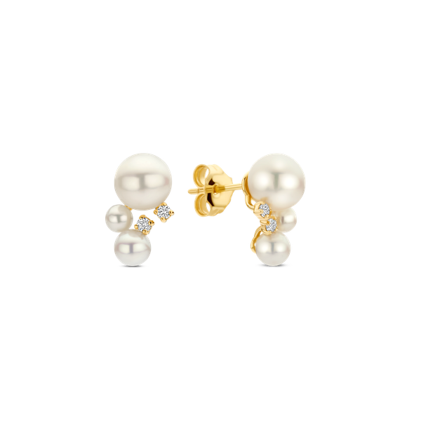 Oorbellen · Vander Avort SEA · met parel en diamant