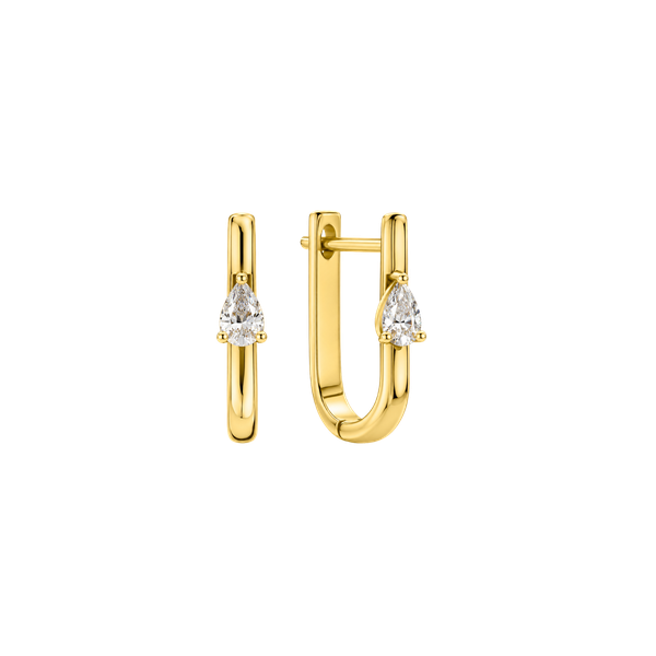 Oorbellen · Vander Avort ICON · creool met diamant
