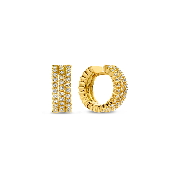 Oorbellen · Vander Avort ICON · creool met diamant
